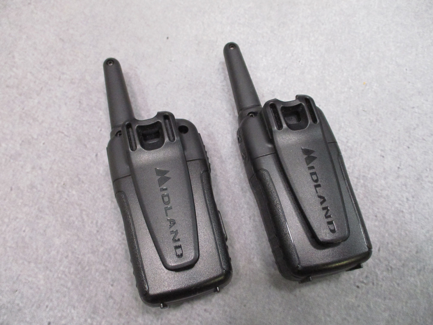 Midland EX37A X-Talker Walkie Talkies Pair Case Manuals Tested