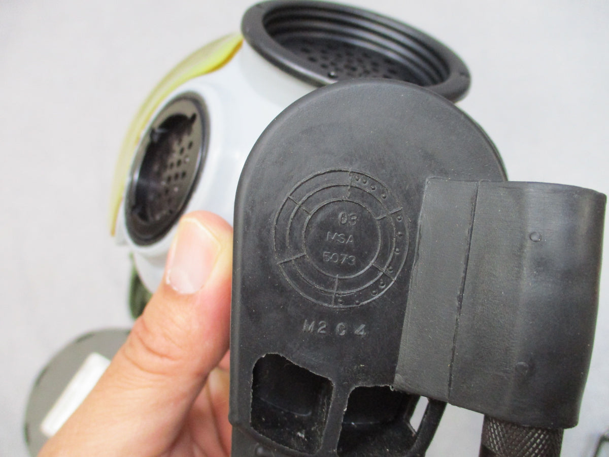 MSA MCU-2/P Gas Mask Small USGI with Bag C2A1 Filter & M/L Outsert Surplus