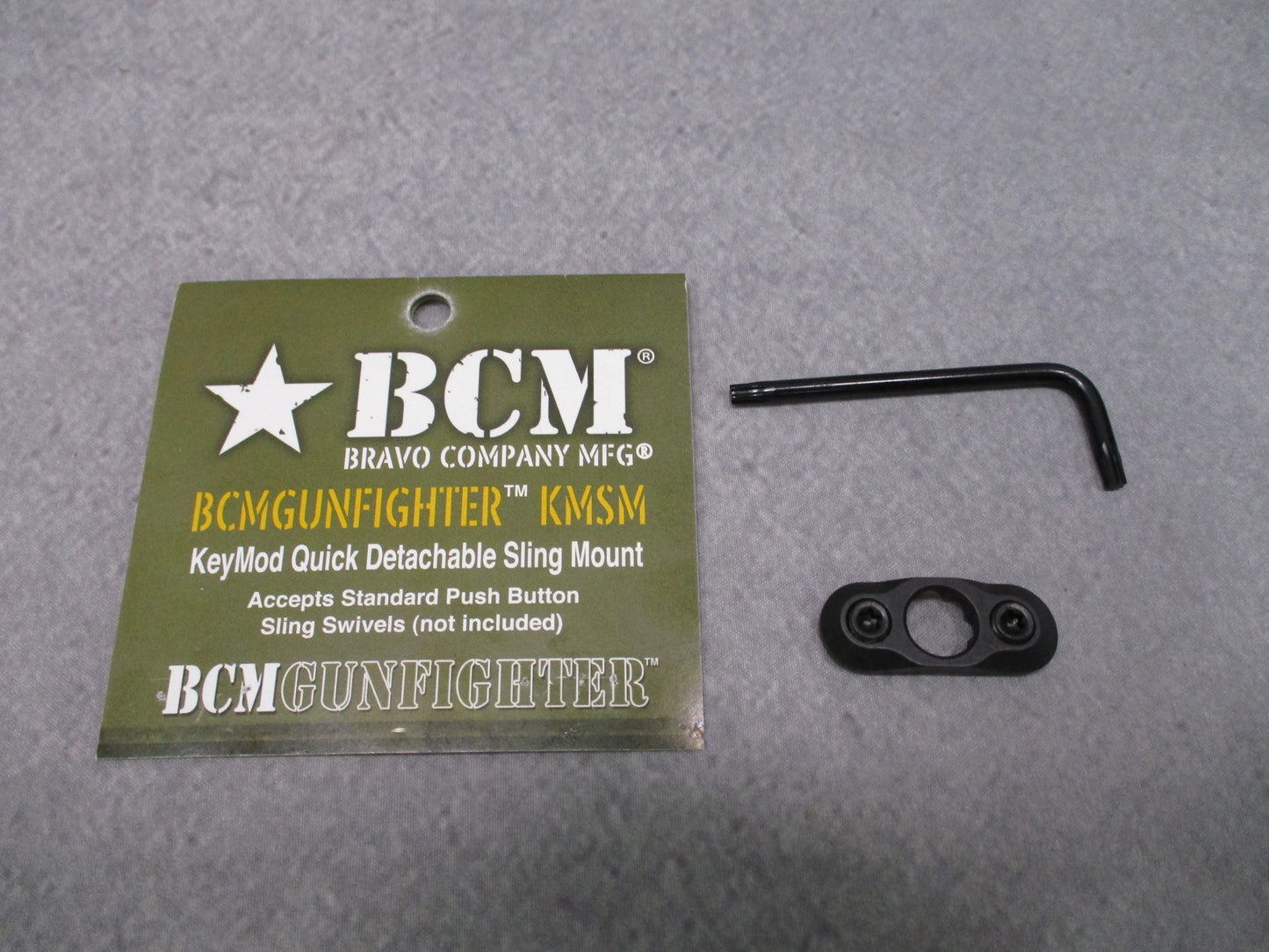 BCM GUNFIGHTER BCM-KMSM KeyMod QD Sling Mount for Rifle Carbine New