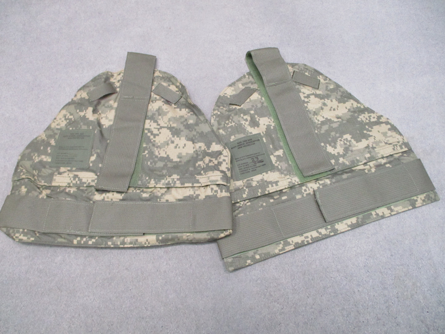 UCP ACU Deltoid Shoulder Arm Protector Carrier Covers Pair Empty Used