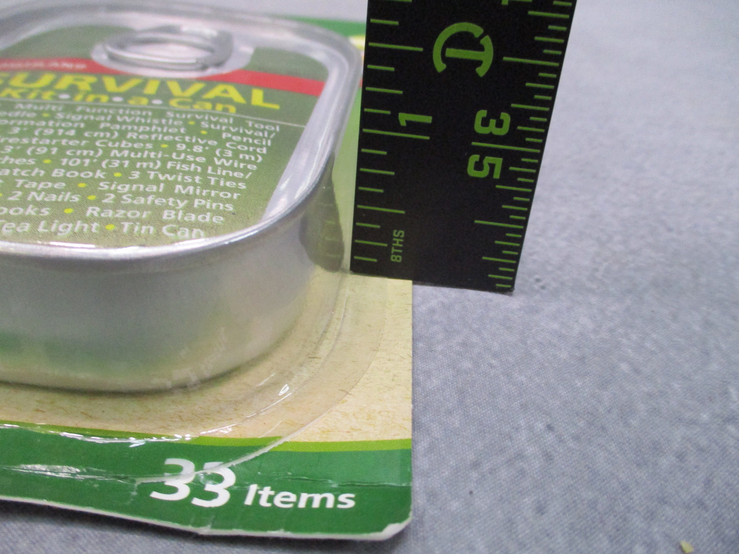 Coghlan's Survival Kit in a Can 33 Pc Emergency Camping Pocket Kit 9850 New