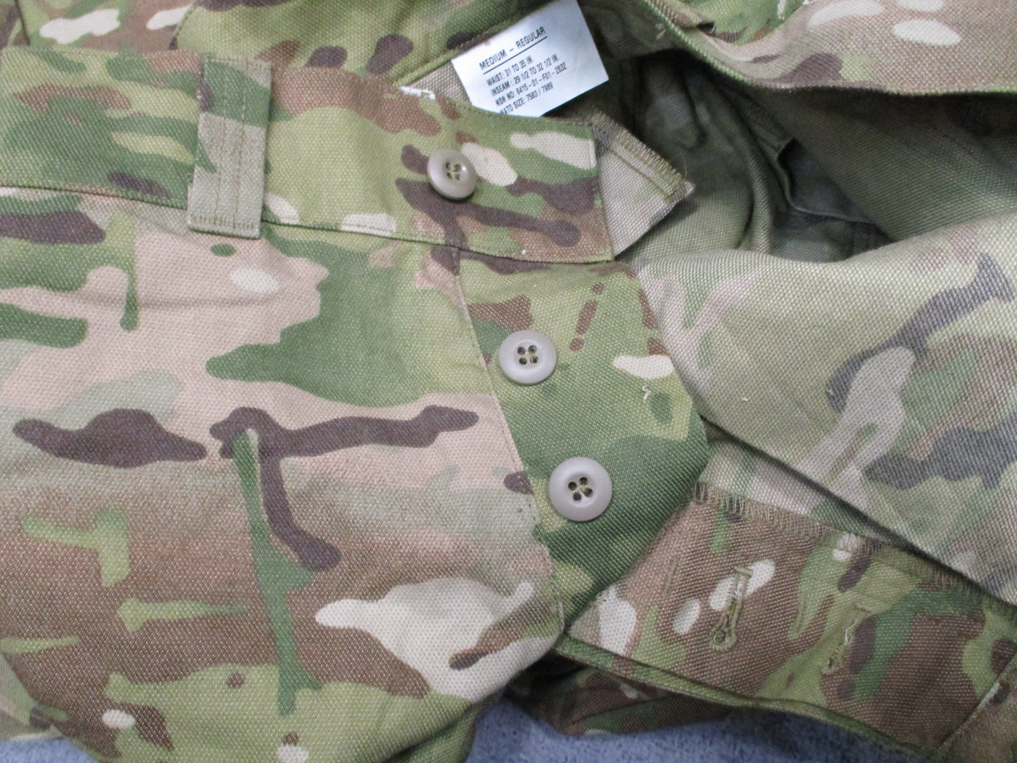 US Army OCP Combat Pants M-R Flame Resistant Crye AirFlex Knee Pads Included
