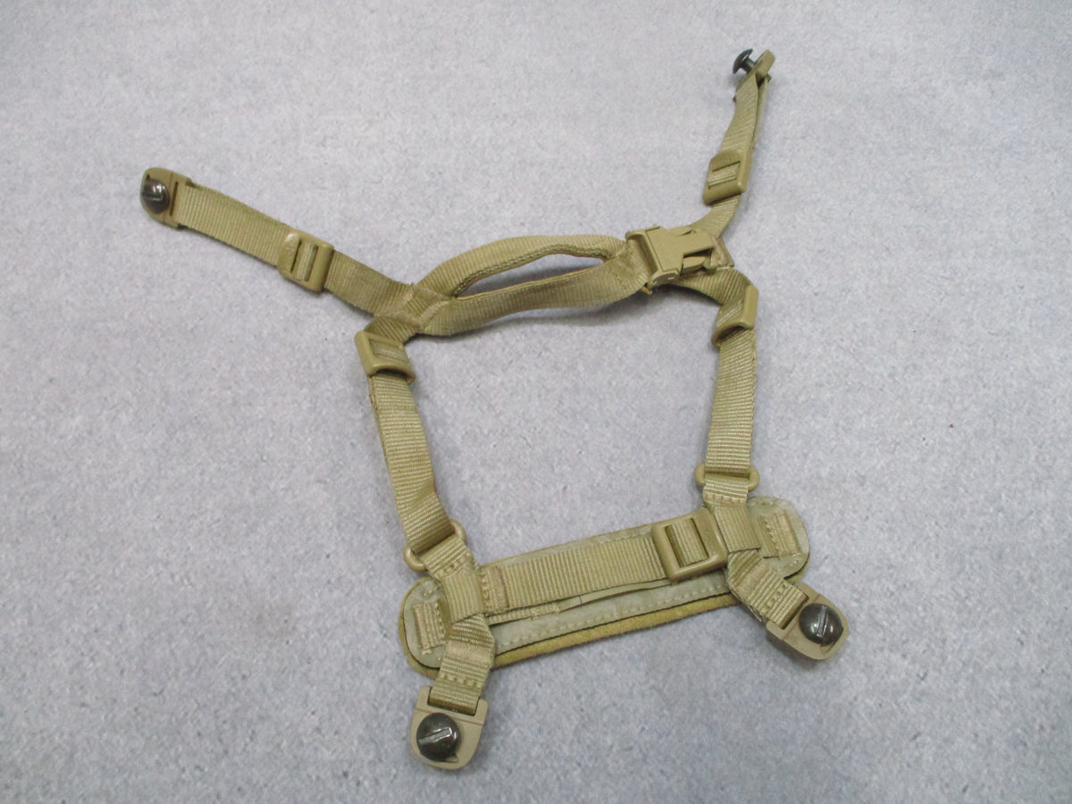 USGI ACH Improved H-Nape Helmet Chin Strap S-XL Tan Lions Services Retention