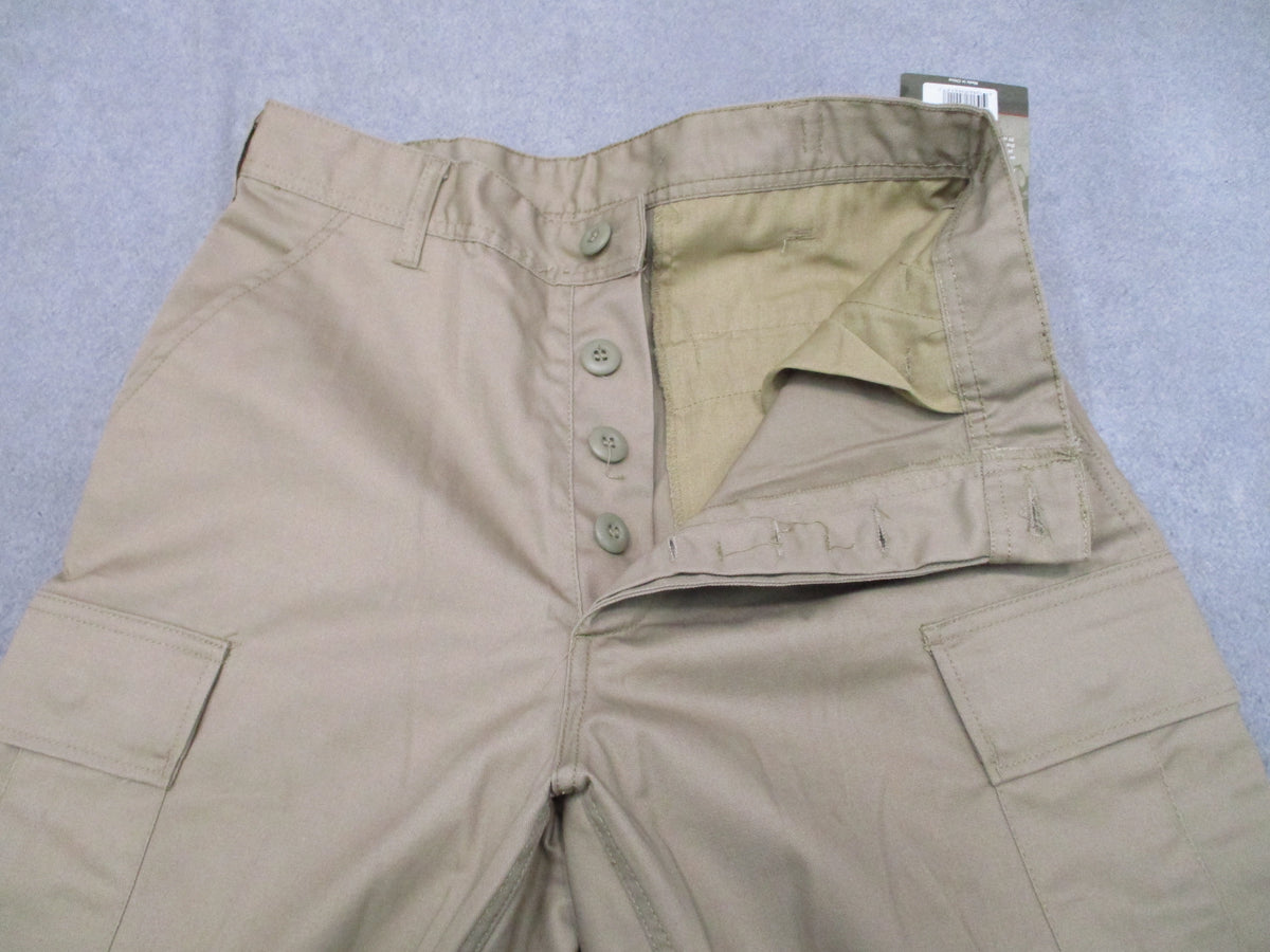 Rothco Khaki BDU Cargo Pants Tactical Trousers Military Fatigues 55/45 NWT