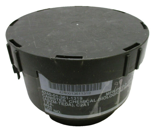 NEW M40 GAS MASK C2A1 40mm FILTER SEALED UNOPENED 1319 - Centex Military Gear