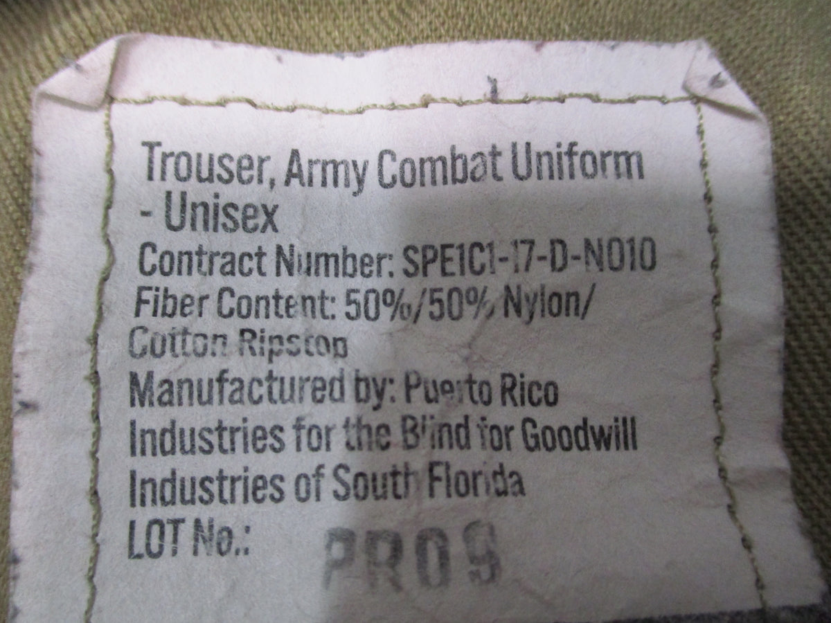 USGI OCP Scorpion W2 ACU Combat Trousers 50/50 NYCO Army Air Force Used Pants