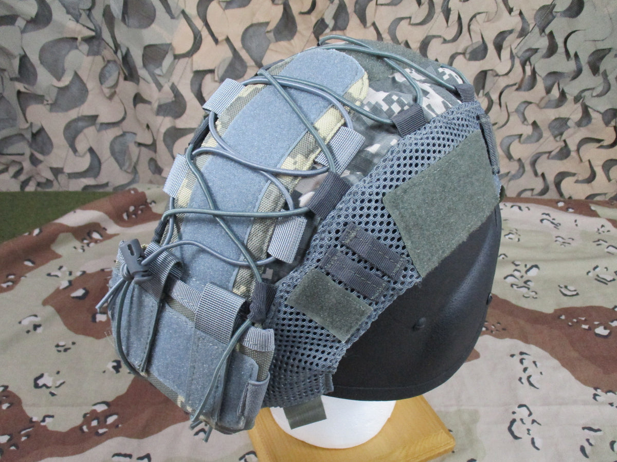 UCP ACU High Cut Tactical Helmet Cover Mesh Adjustable One Size Cover Only