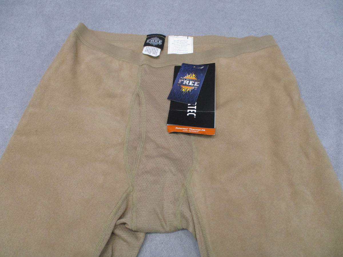 USGI Polartec Thermal FR Drawers Medium Regular Tan NSN 8415-01-588-0261 NOS