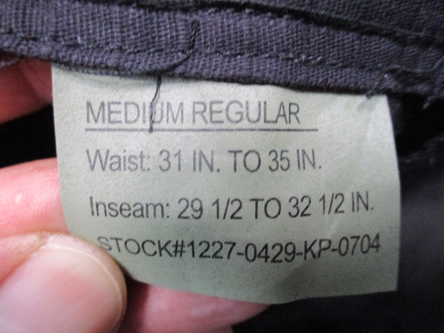 Rothco Black BDU Cargo Pants 100% Cotton Ripstop Tactical Military Style NWT