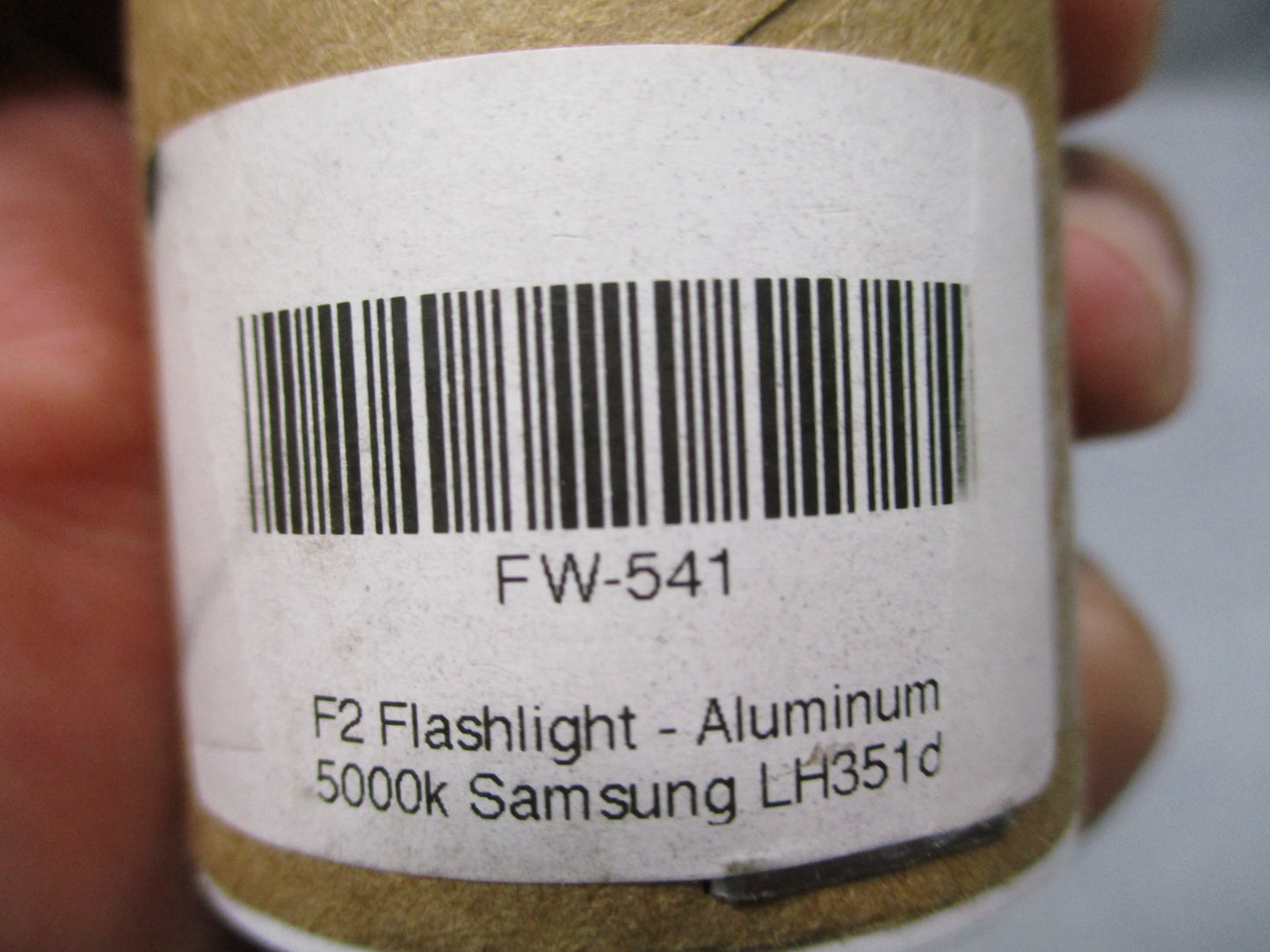 FocusWorks F2 Flashlight Aluminum 5000K Samsung LH351D FW-541 Pocket Clip