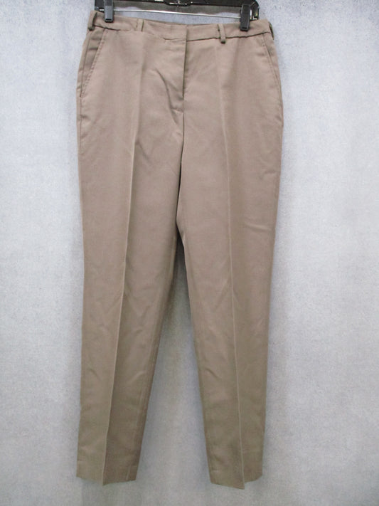 US Army AGSU Women's Dress Pants 10MR Heritage Taupe Bernard Cap Wool Blend