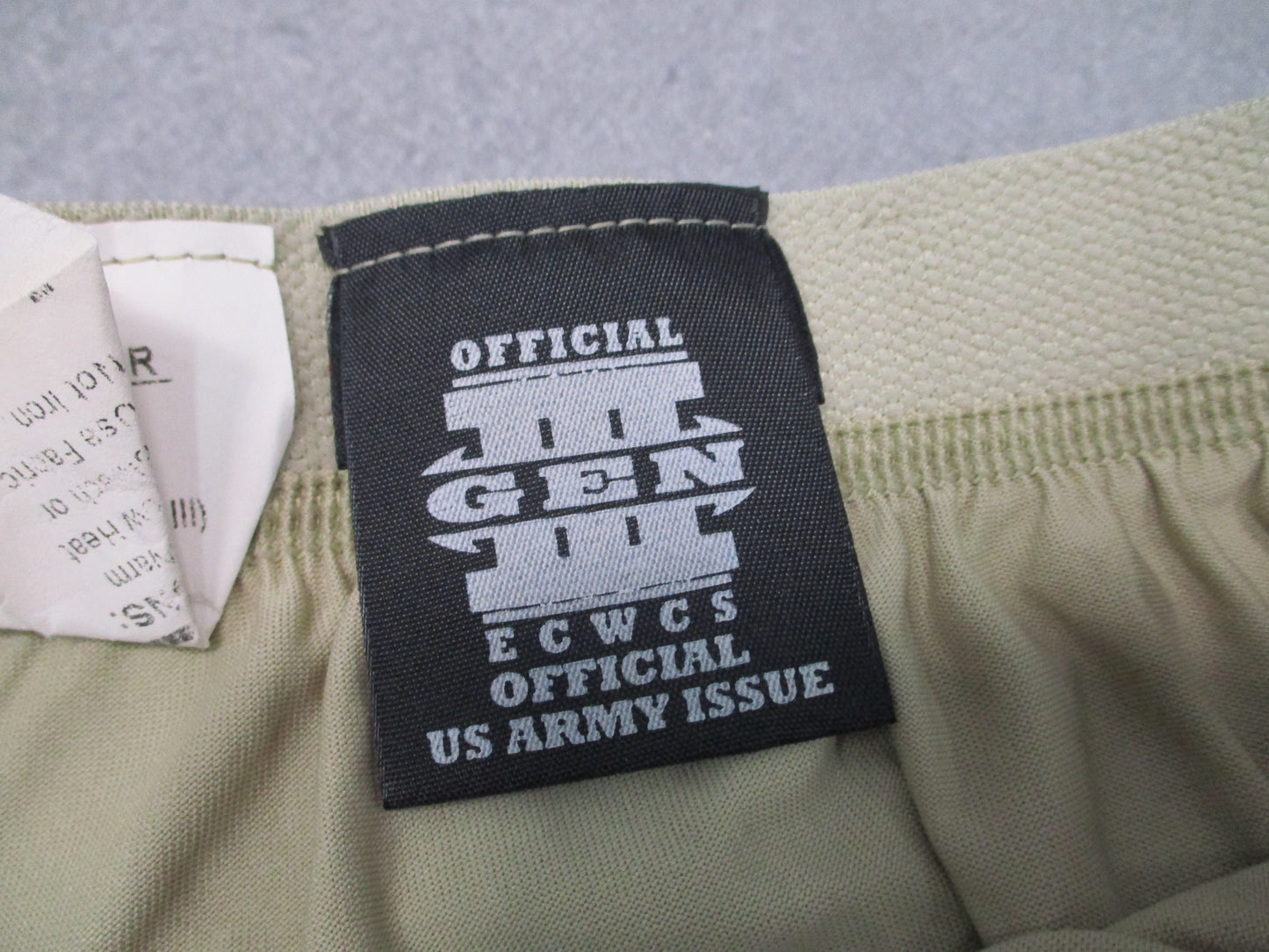 USGI ECWCS Gen III Level 1 Silk Weight Base Layer Drawers Desert Sand Pants