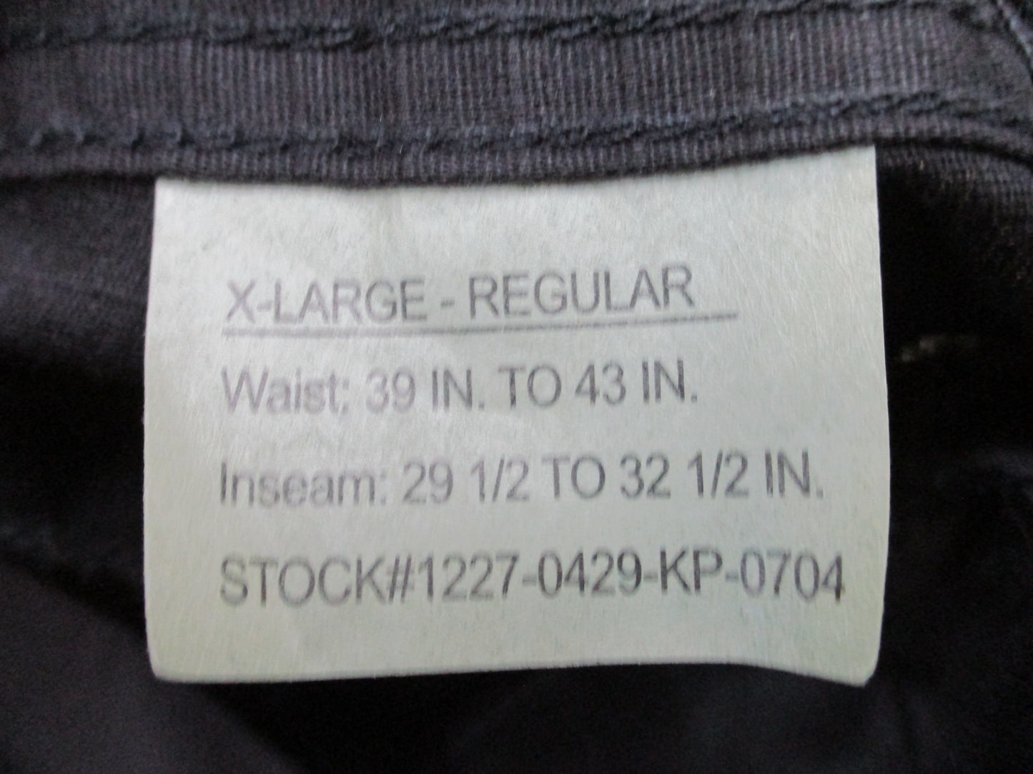 Rothco Black BDU Cargo Pants 100% Cotton Ripstop Tactical Military Style NWT
