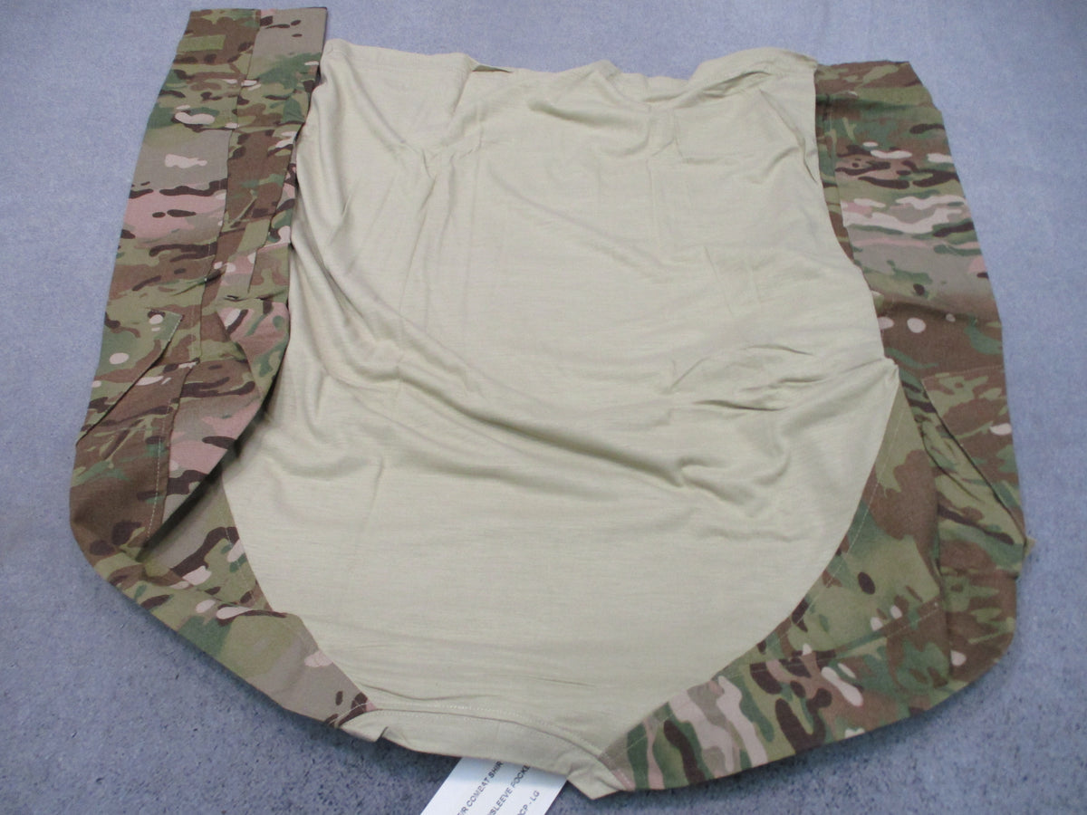 Cold Comfort FR Combat Shirt Multicam Large Sand USAF Flame Resistant NOS