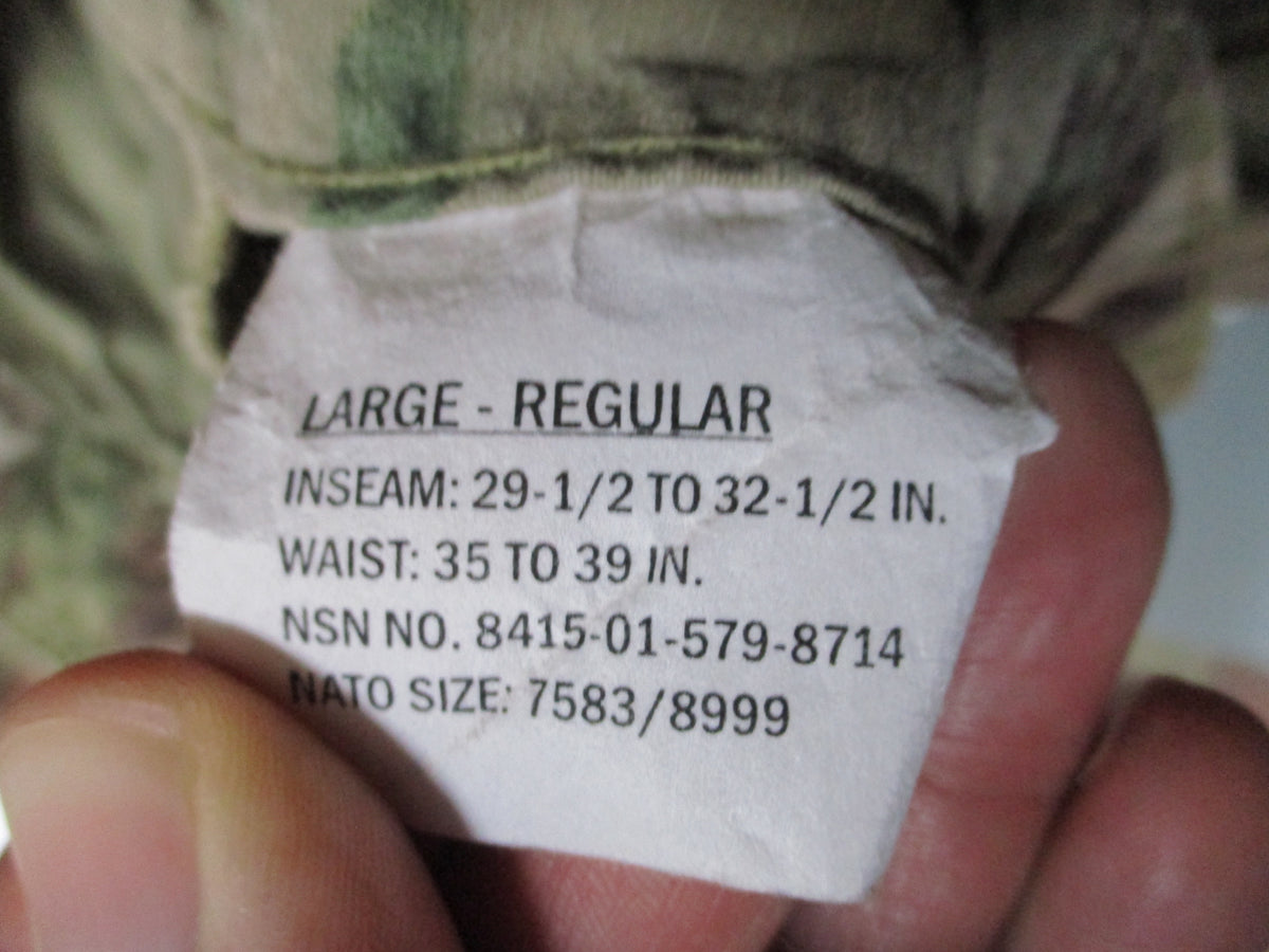 USGI FRACU MultiCam OEF-CP Army Combat Pants Flame Resistant GWOT Trousers OCP