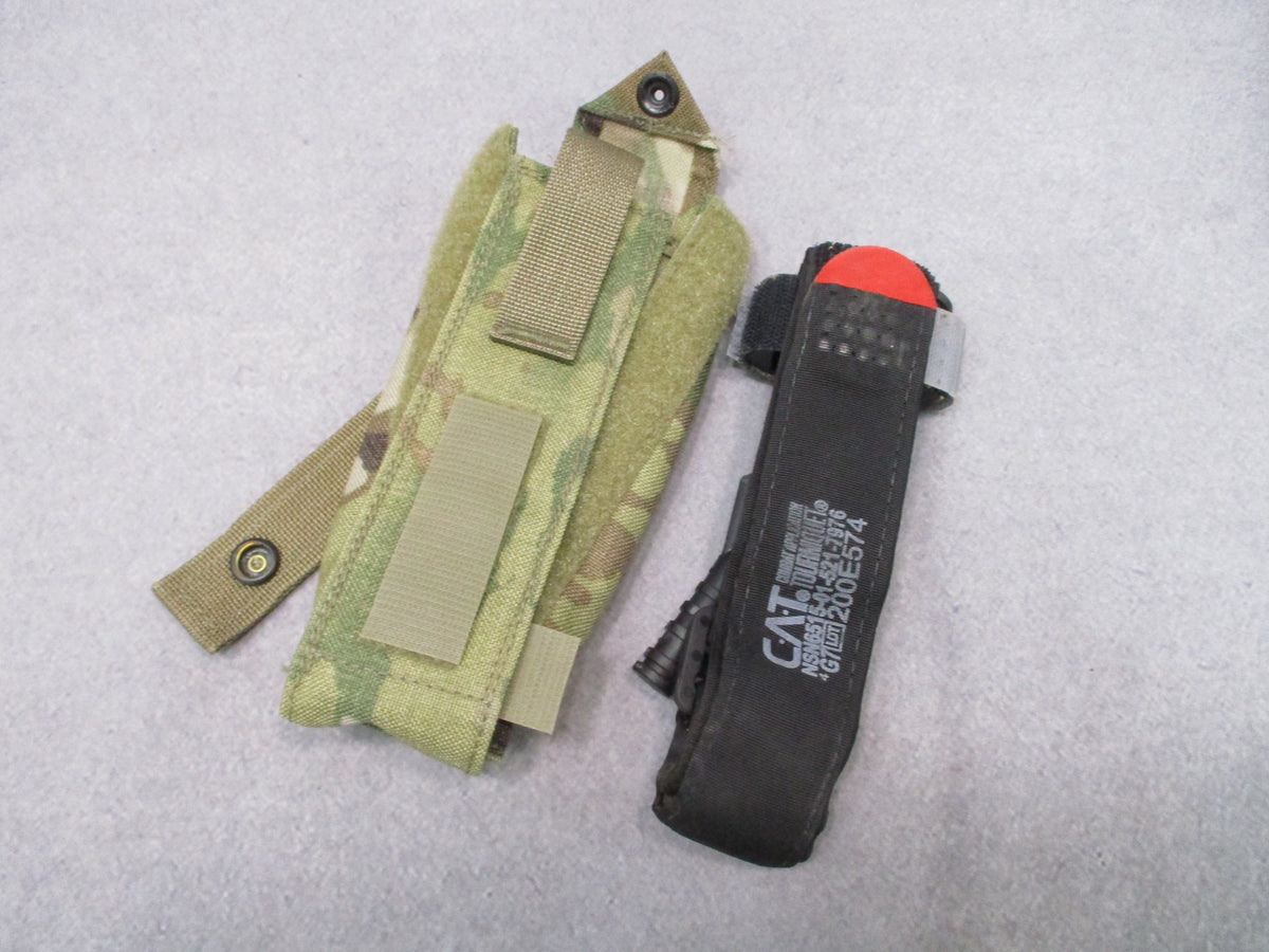 SEKRI Scorpion OCP MOLLE Tourniquet Pouch with CAT Gen 7 Tourniquet Used