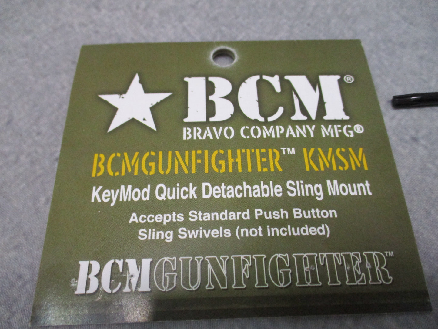 BCM GUNFIGHTER BCM-KMSM KeyMod QD Sling Mount for Rifle Carbine New
