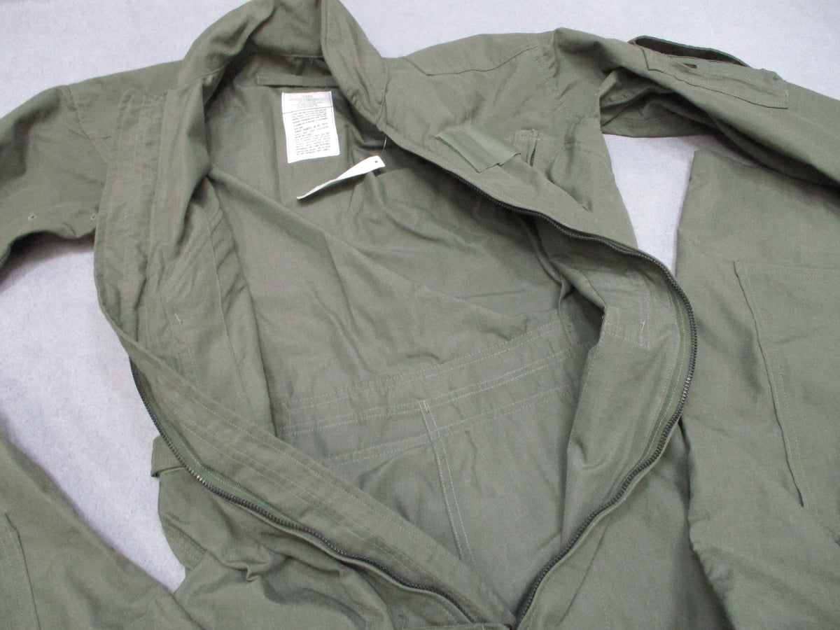 USGI Carter CWU-27/P Flight Suit 32R Sage Green Aramid Flyers Coveralls New