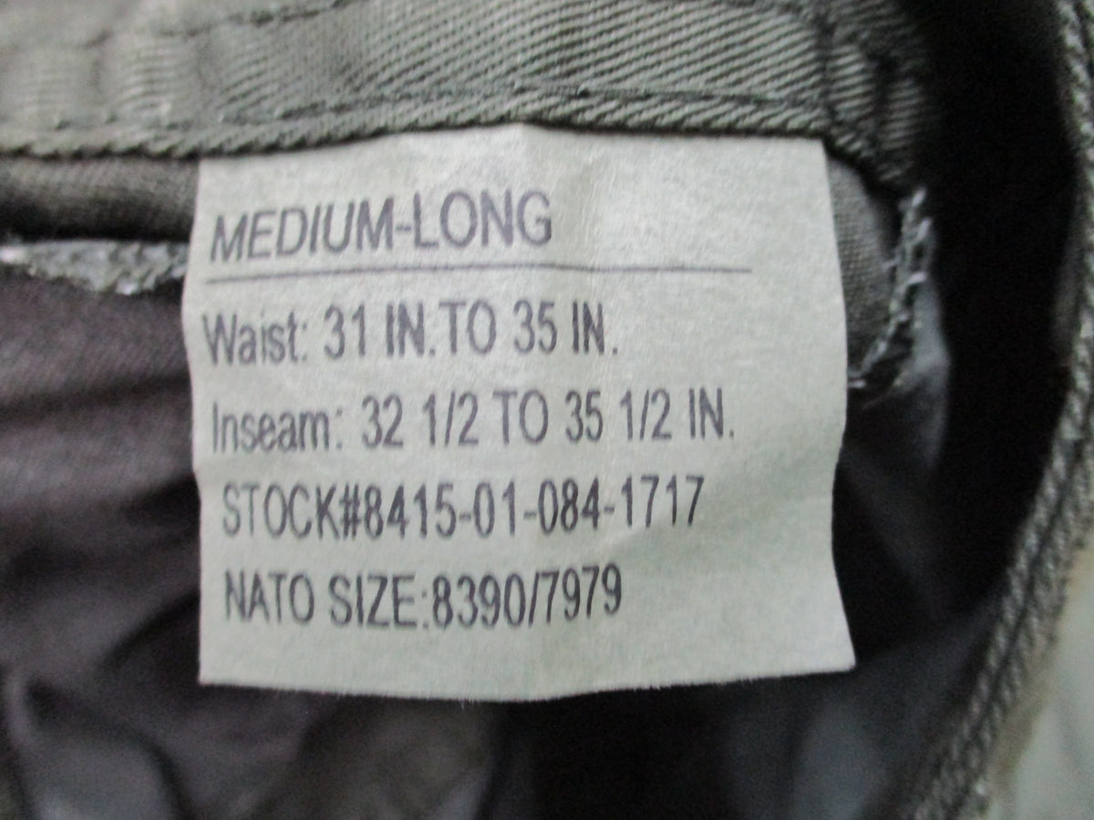 Rothco 7838 Olive Drab BDU Cargo Pants Trousers Fatigues Tactical Work NWT