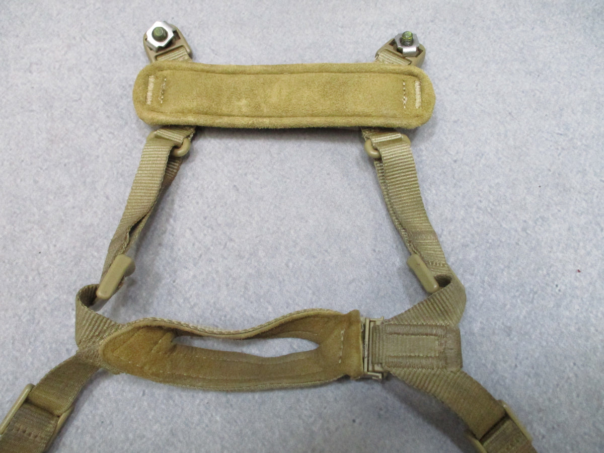 USGI ACH Improved H-Nape Helmet Chin Strap S-XL Tan Lions Services Retention