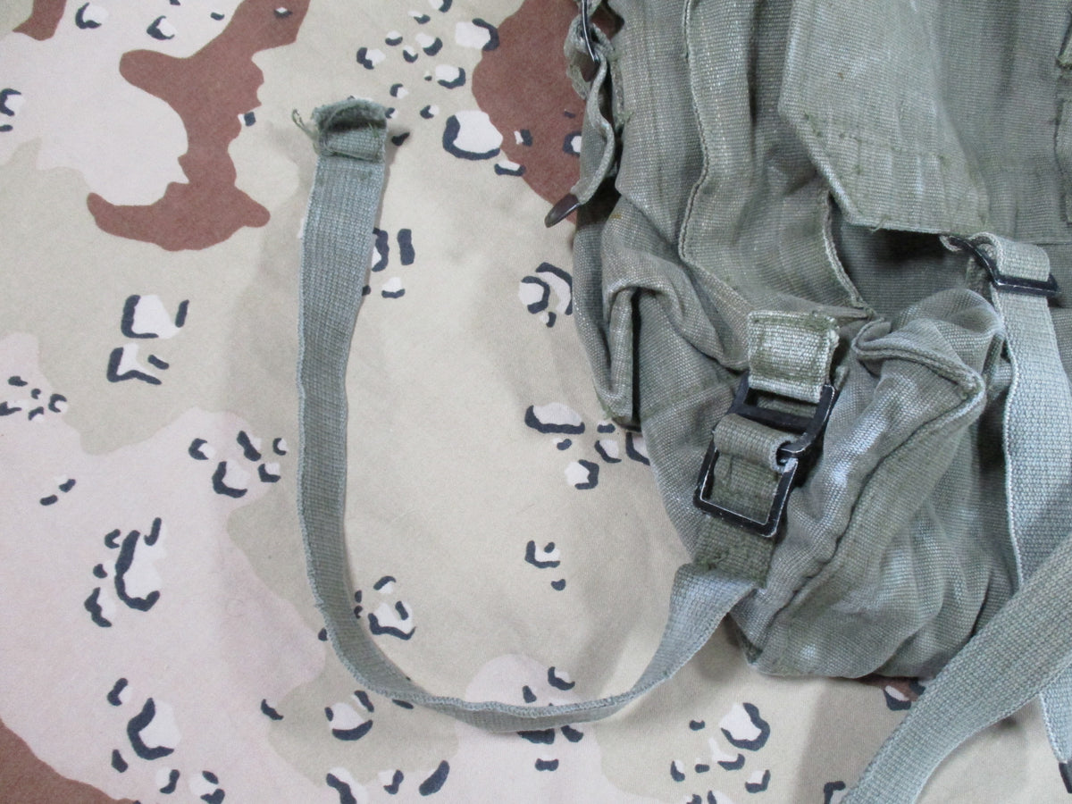 British Army P58 Canvas Large Pack Military Surplus Backpack Cut Strap
