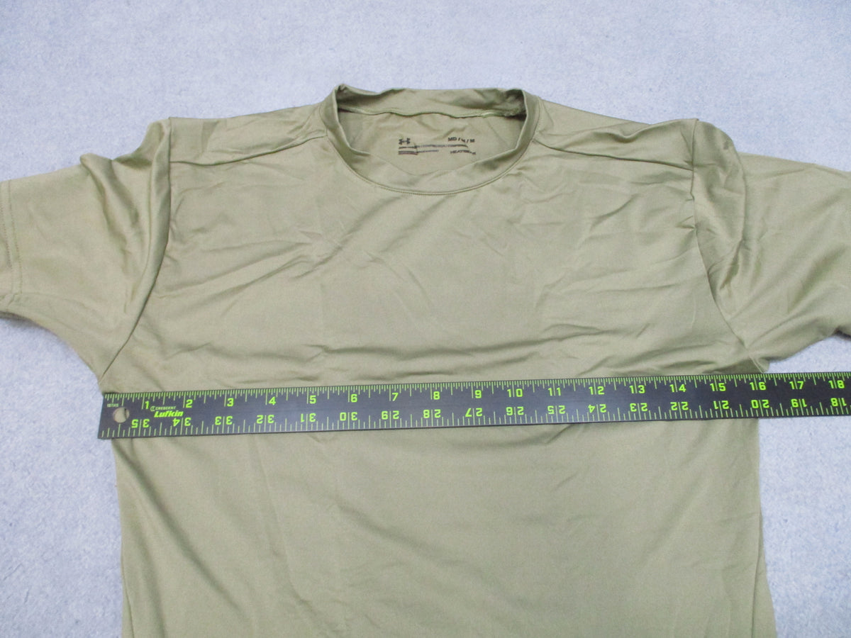 Under Armour Tactical HeatGear Compression Shirt Medium Tan 499 Short Sleeve