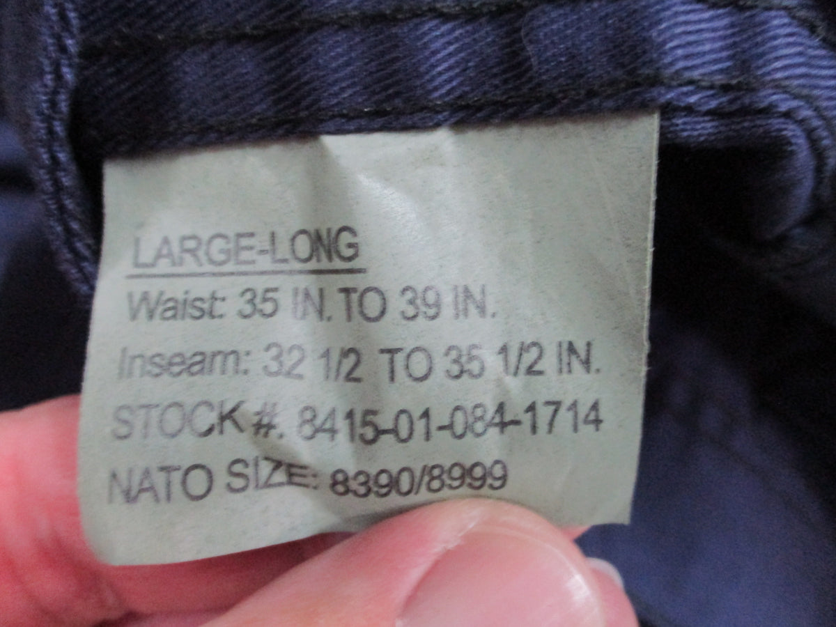 Rothco Navy Blue BDU Cargo Pants Trousers Fatigues 55/45 Tactical Work NWT