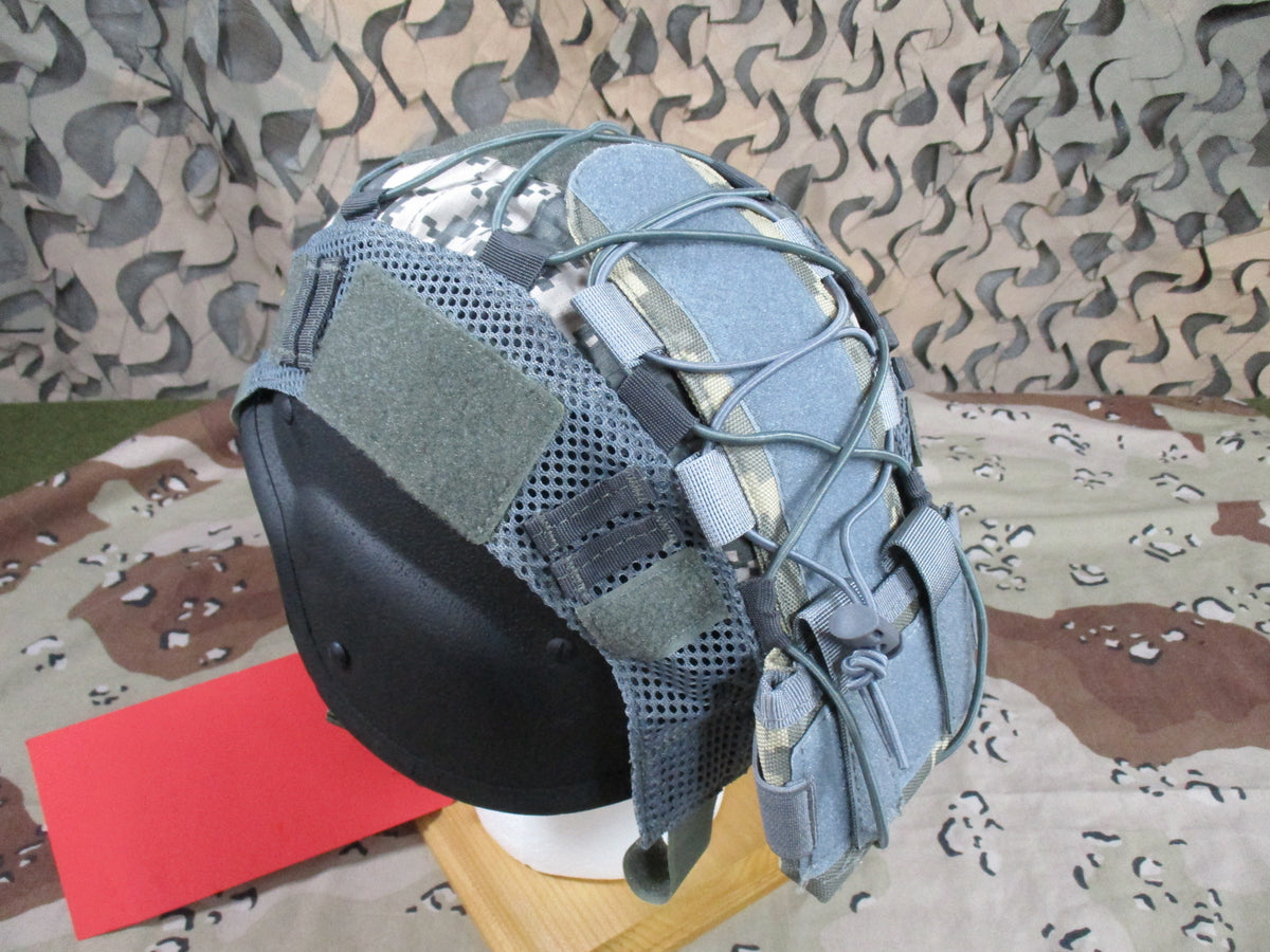 UCP ACU High Cut Tactical Helmet Cover Mesh Adjustable One Size Cover Only