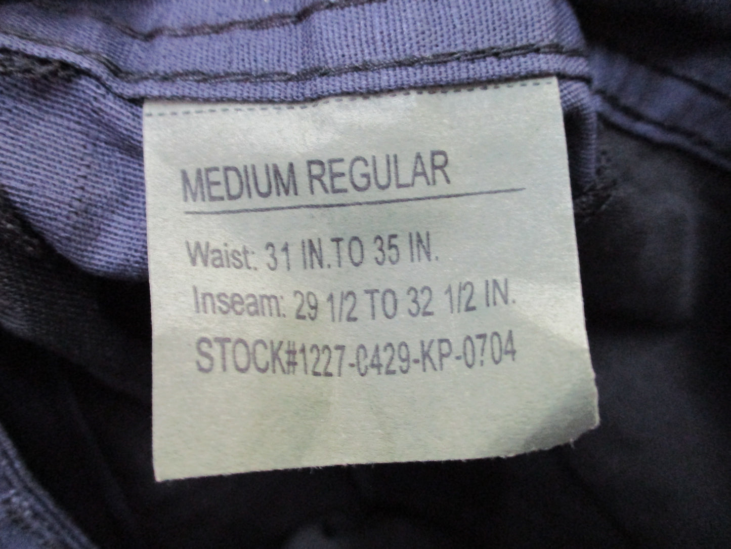 Rothco 5929 Navy Blue BDU Cargo Pants 100% Cotton Ripstop Work Tactical NWT