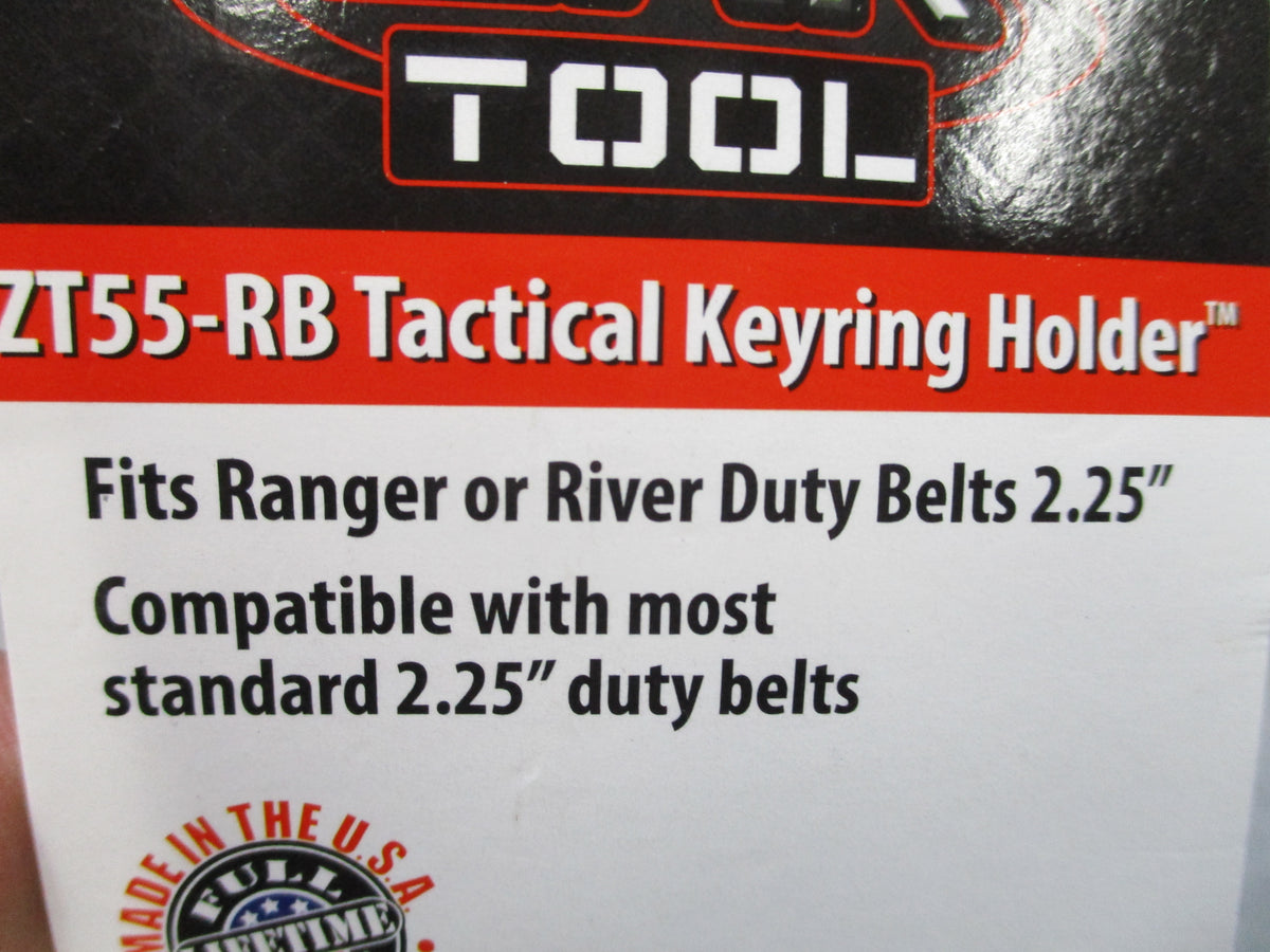 ZAK Tool ZT55-RB Tactical Key Ring Holder Black 2.25 Inch Ranger Duty Belt USA