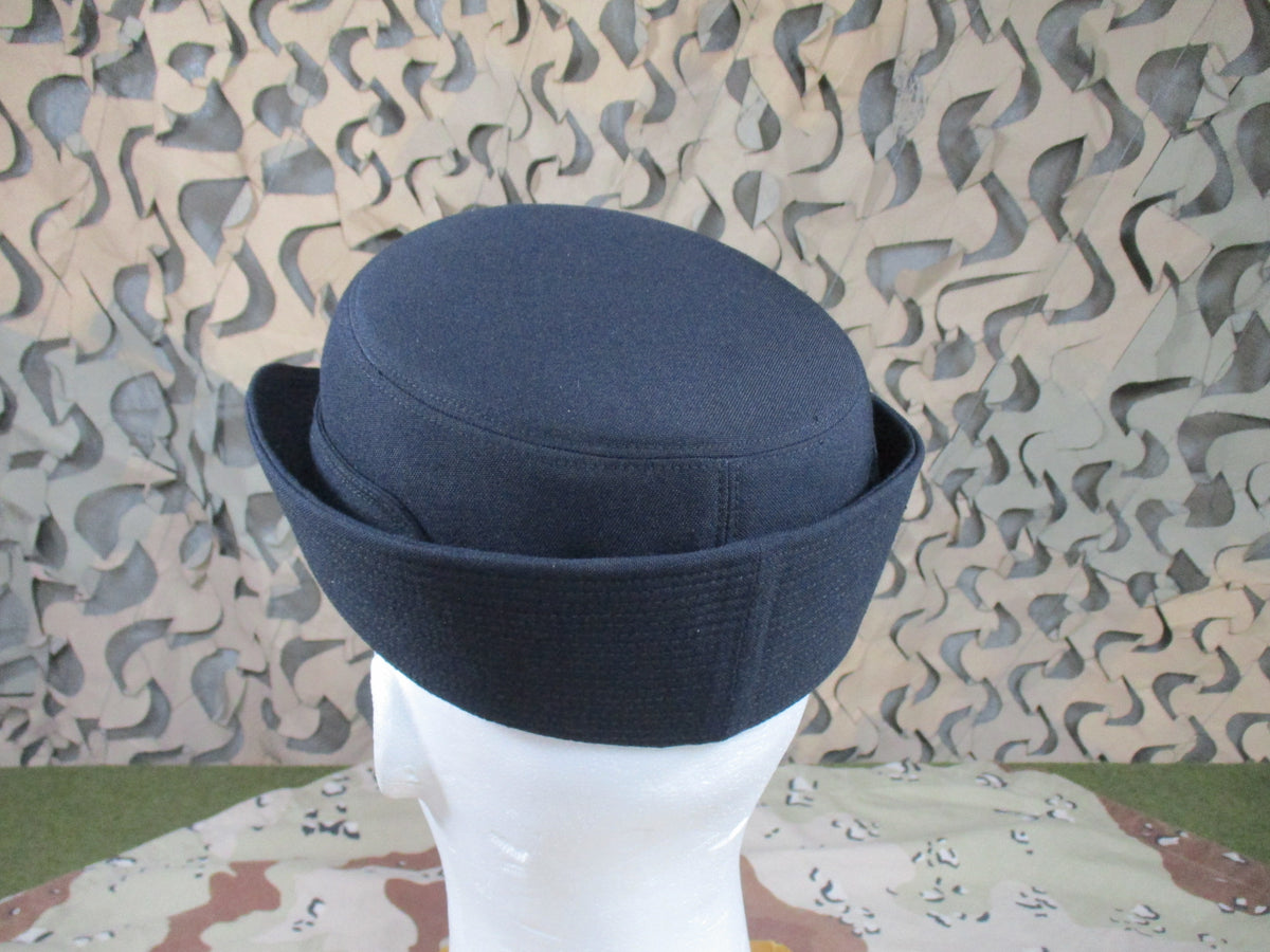 US Army Women's Blue 450 Dress Service Hat Size 23 Bonk USA Eagle Badge