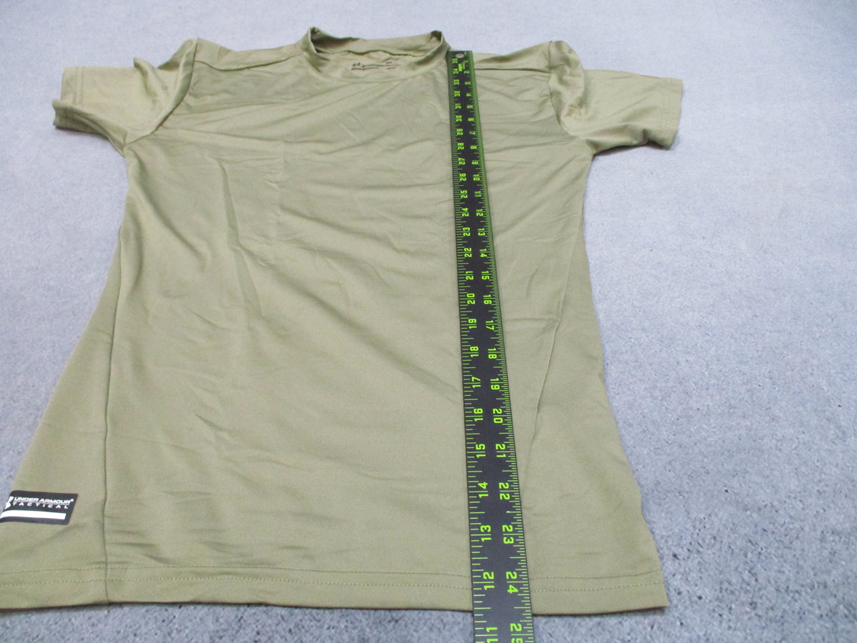 Under Armour Tactical HeatGear Compression Shirt Medium Tan 499 Short Sleeve