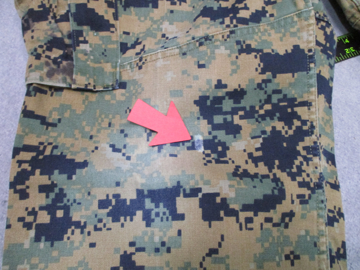 USMC Woodland MARPAT Combat Pants Measured 31x29.5 MCCUU Trousers Knee Hole