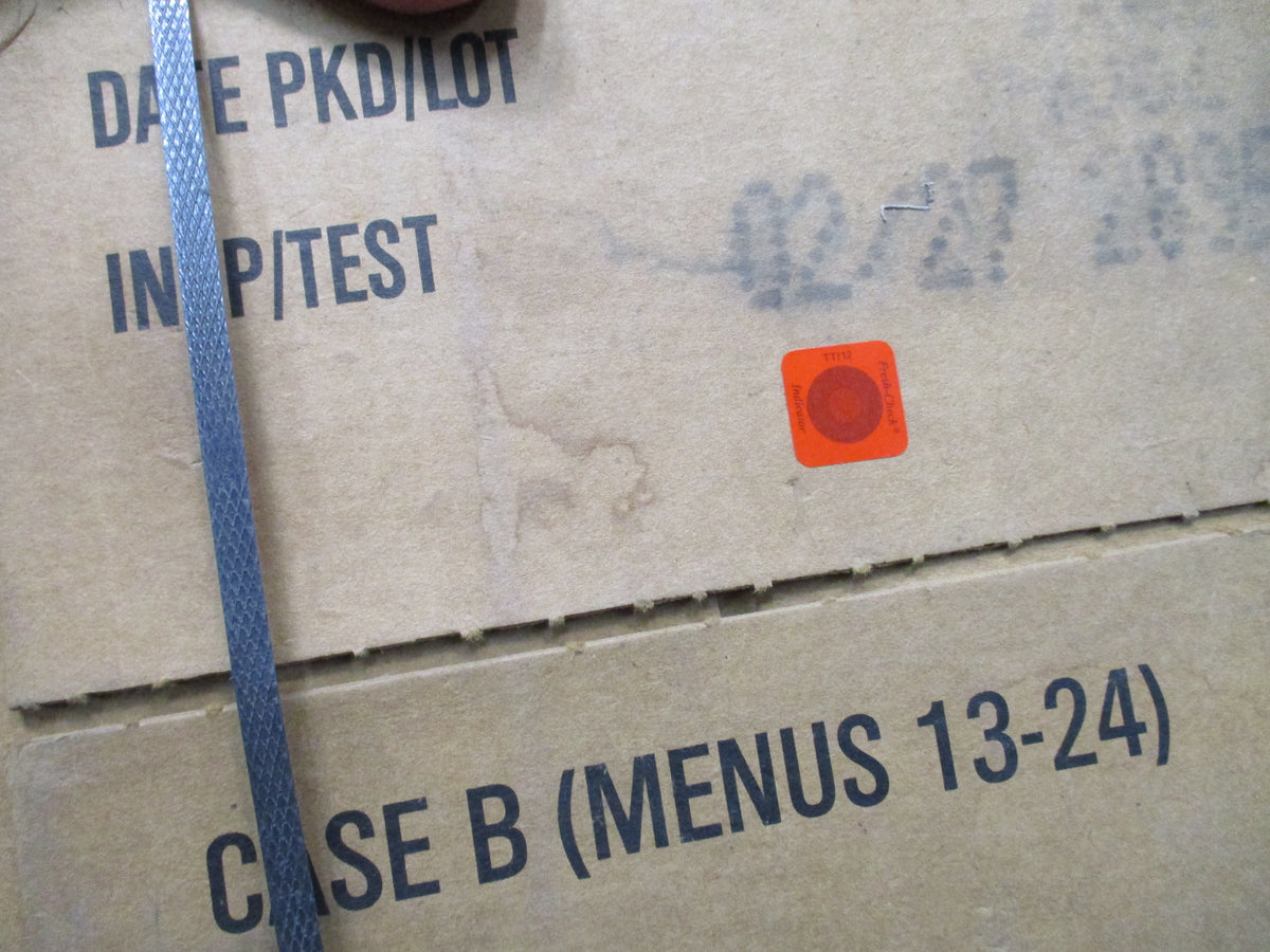 Military Meals Ready To Eat MRE Case A or B 2027 Inspection Date 12 Meals