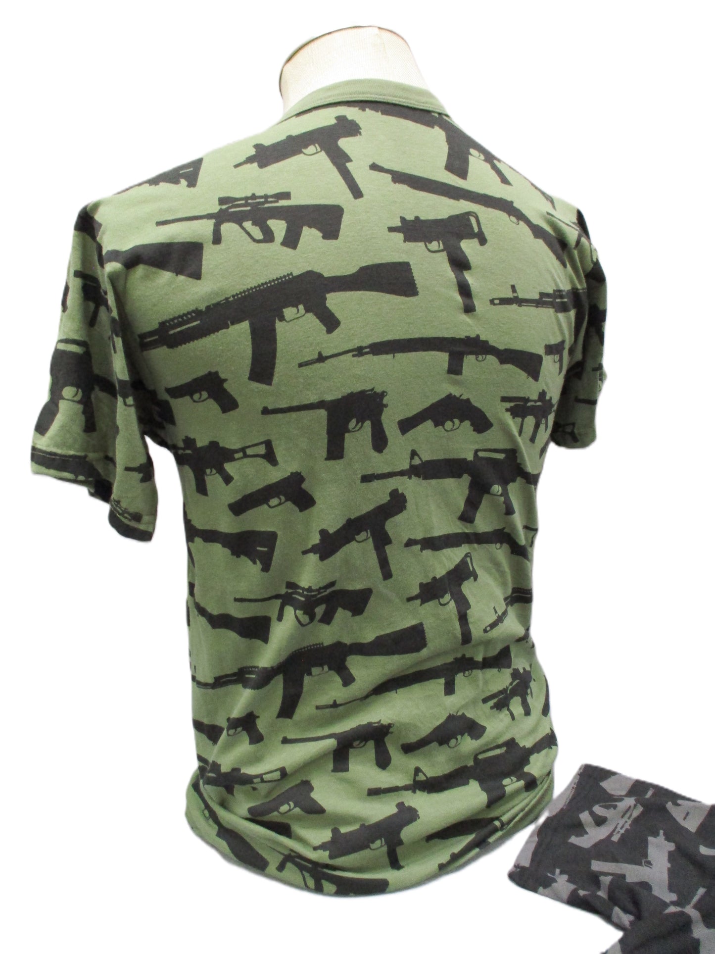 Rothco Vintage Guns T-Shirt All Over Gun Print Black OD Green NWT S-XL