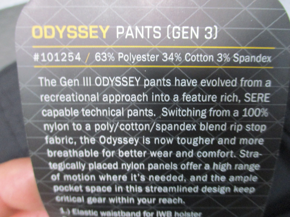 Condor Men's Odyssey Gen III Tactical Cargo Pants Black Stretch 101254 NWT