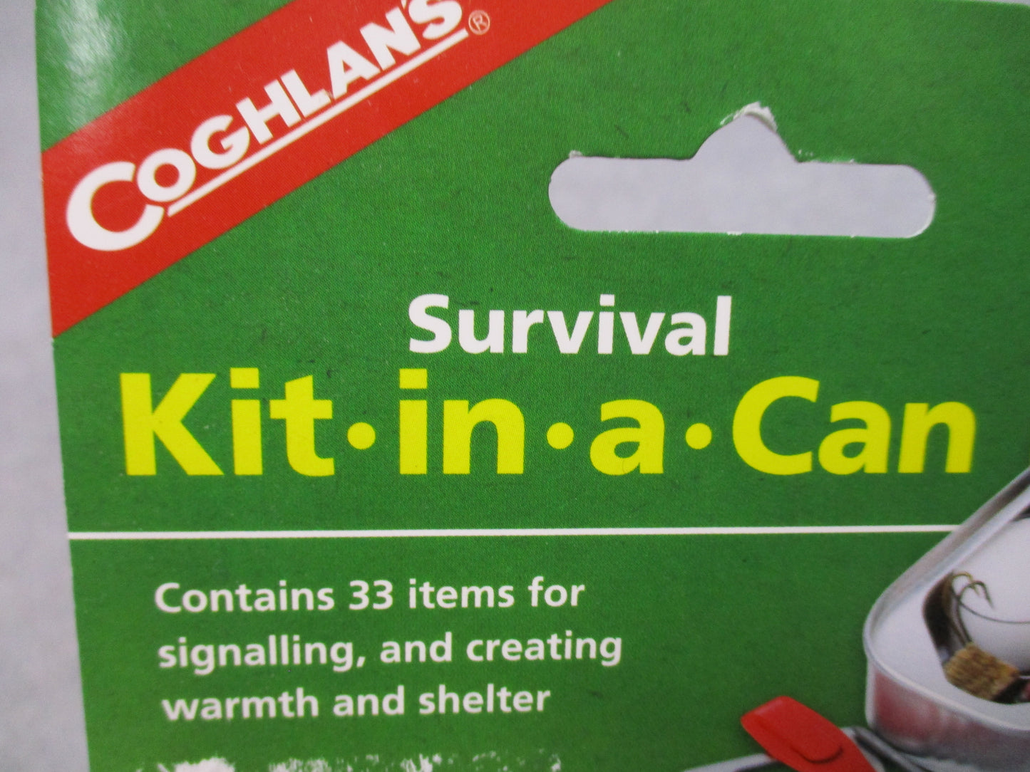 Coghlan's Survival Kit in a Can 33 Pc Emergency Camping Pocket Kit 9850 New