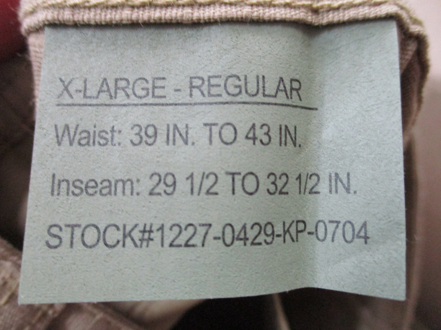 Rothco Khaki BDU Cargo Pants Tactical Work 100% Cotton Ripstop Trousers NWT