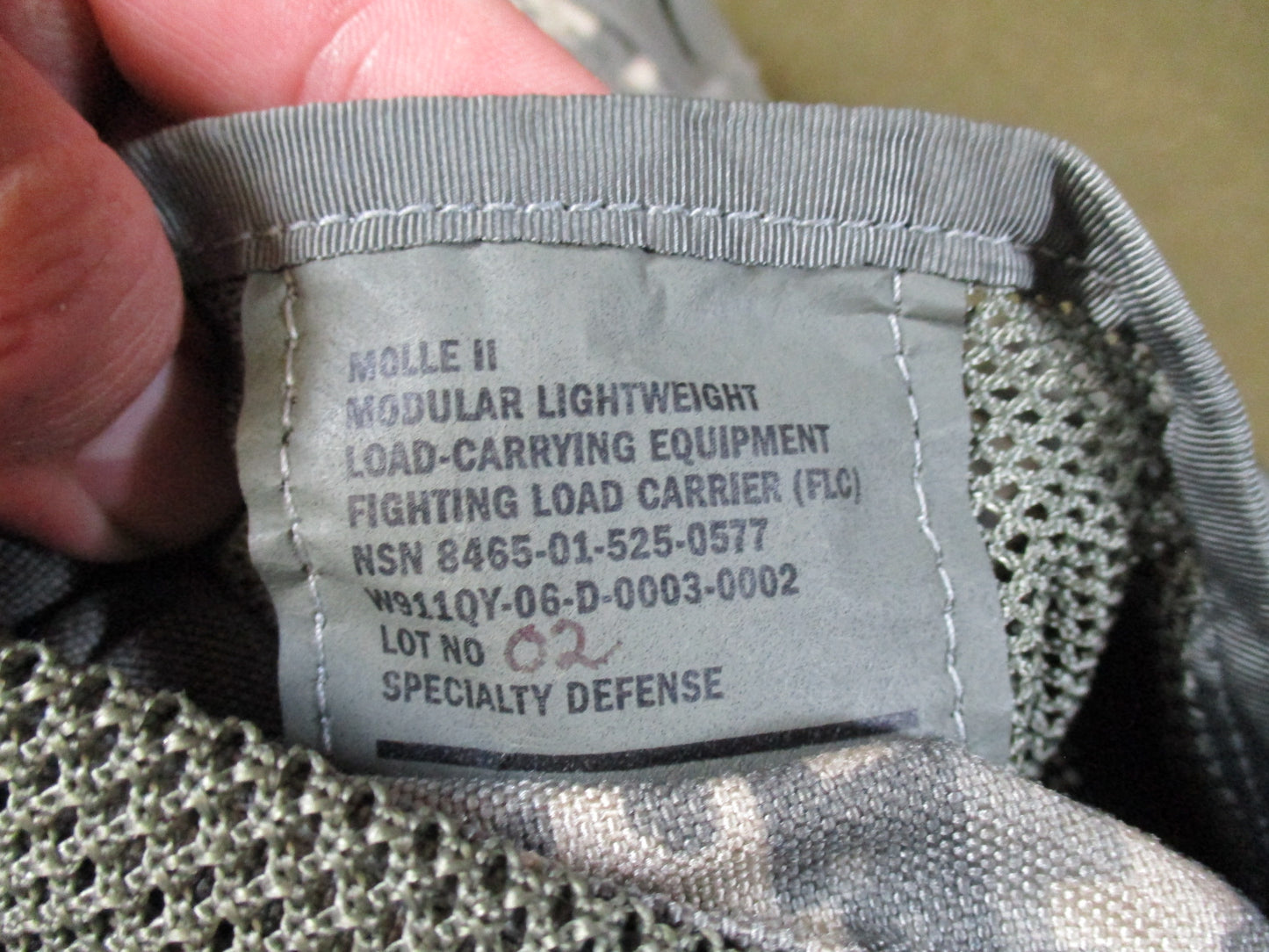 USGI MOLLE II Fighting Load Carrier Set - ACU UCP Tactical Vest with Pouches