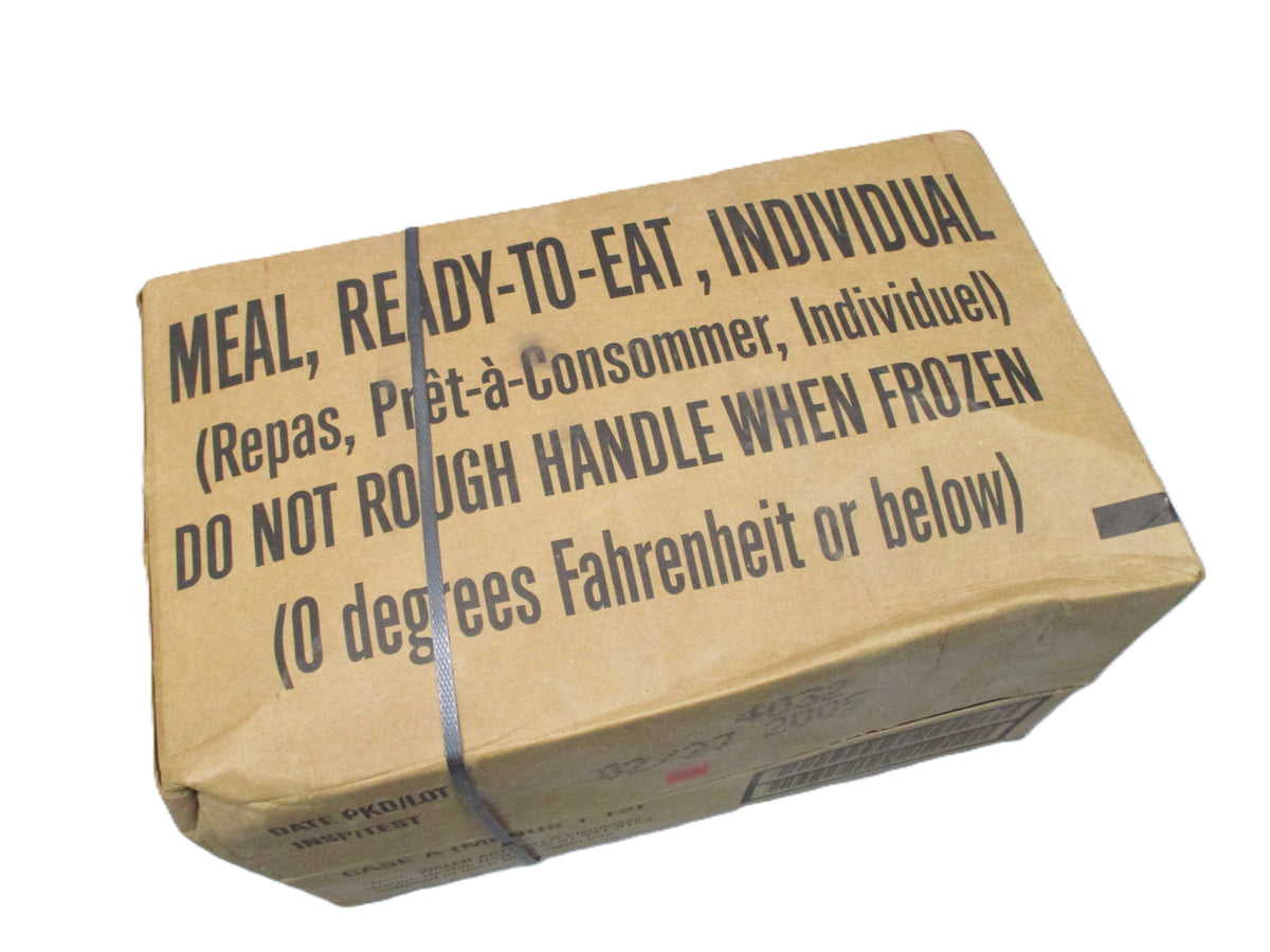 Military Meals Ready To Eat MRE Case A or B 2027 Inspection Date 12 Meals