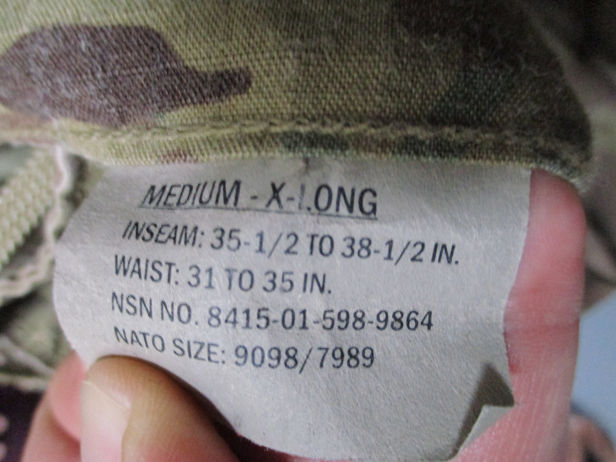 USGI FRACU MultiCam OEF-CP Army Combat Pants Flame Resistant GWOT Trousers OCP