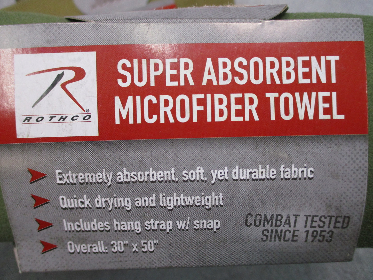 Rothco 99 Microfiber Towel 30x50 Quick Dry Camping OD Coyote Brown New