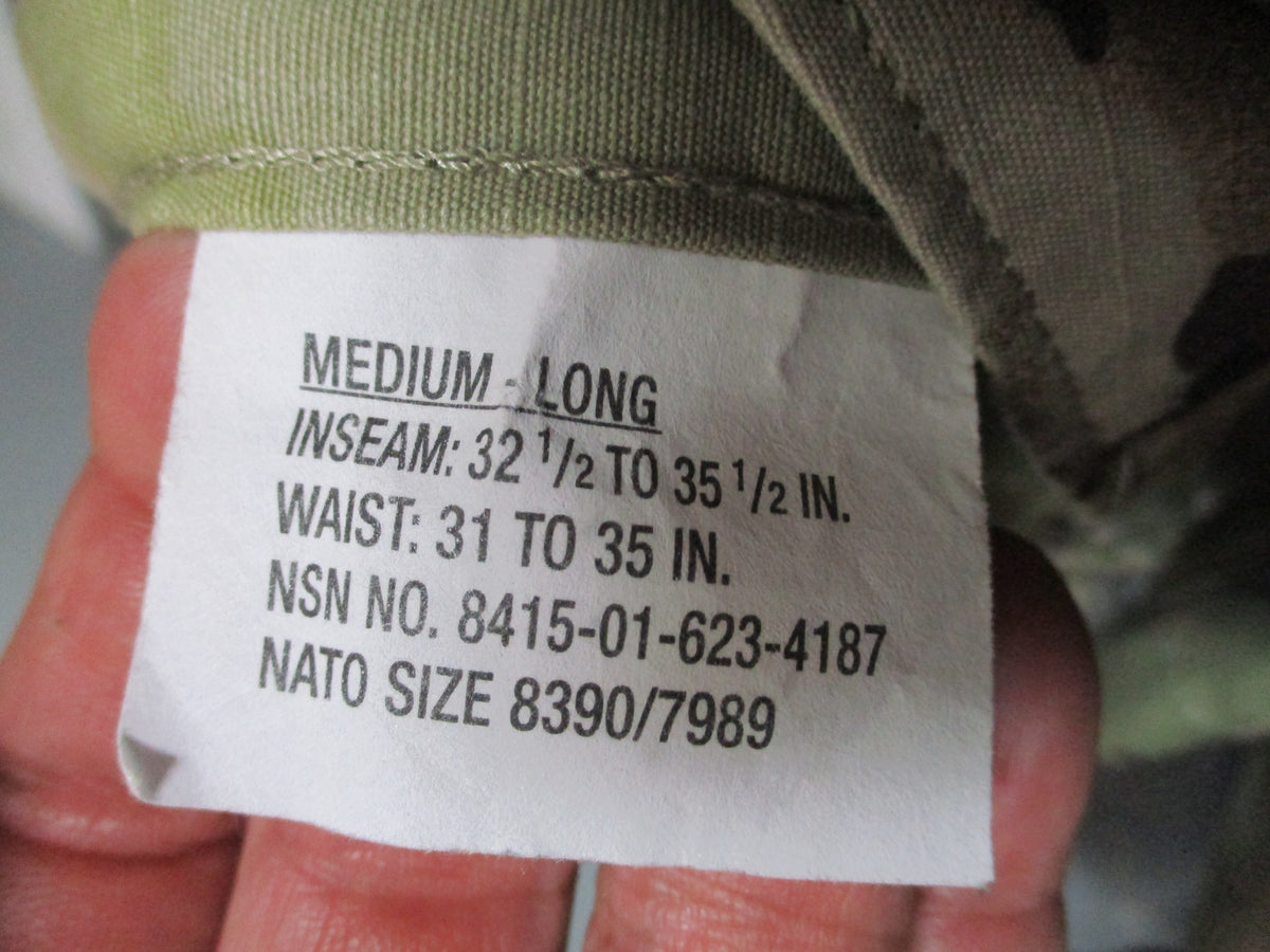 USGI OCP Scorpion W2 ACU Combat Trousers 50/50 NYCO Army Air Force Used Pants