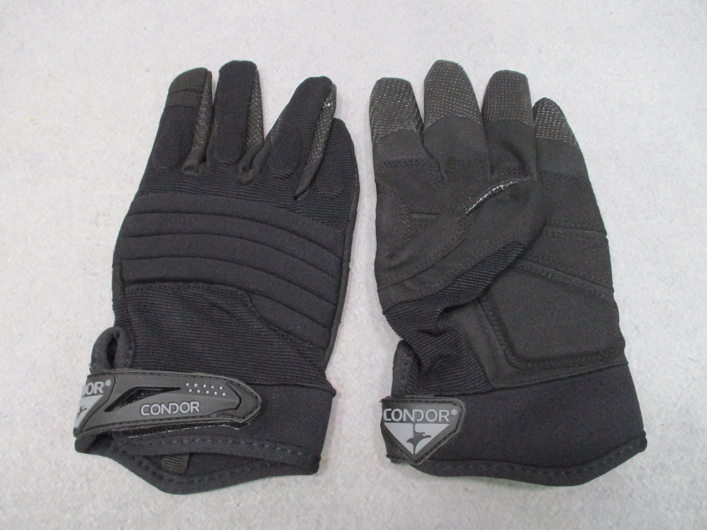 Condor Stryker Padded Tactical Gloves Black Full Finger HK226 Sizes 8-12