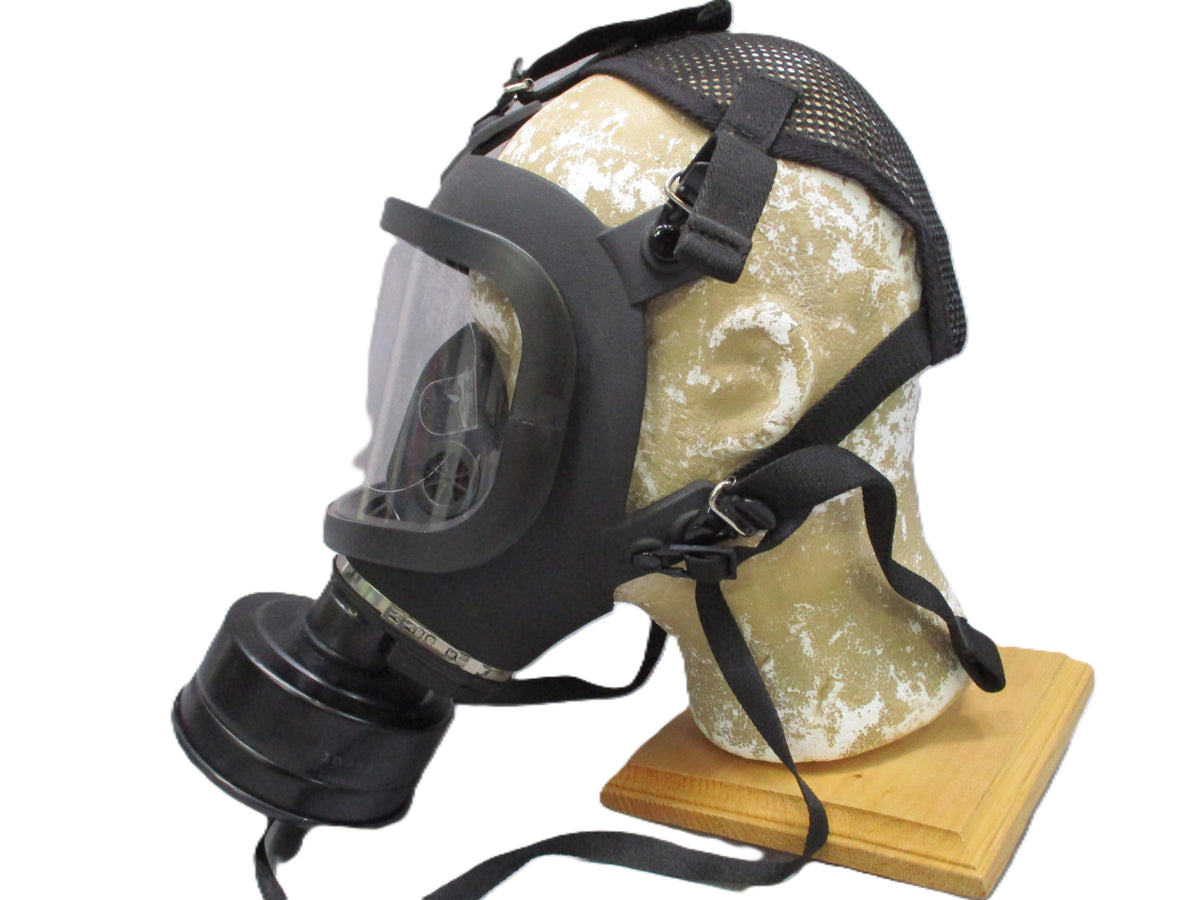 Full Face Gas Mask Respirator 40mm NATO Filter 5-Point Harness Bag Open Box