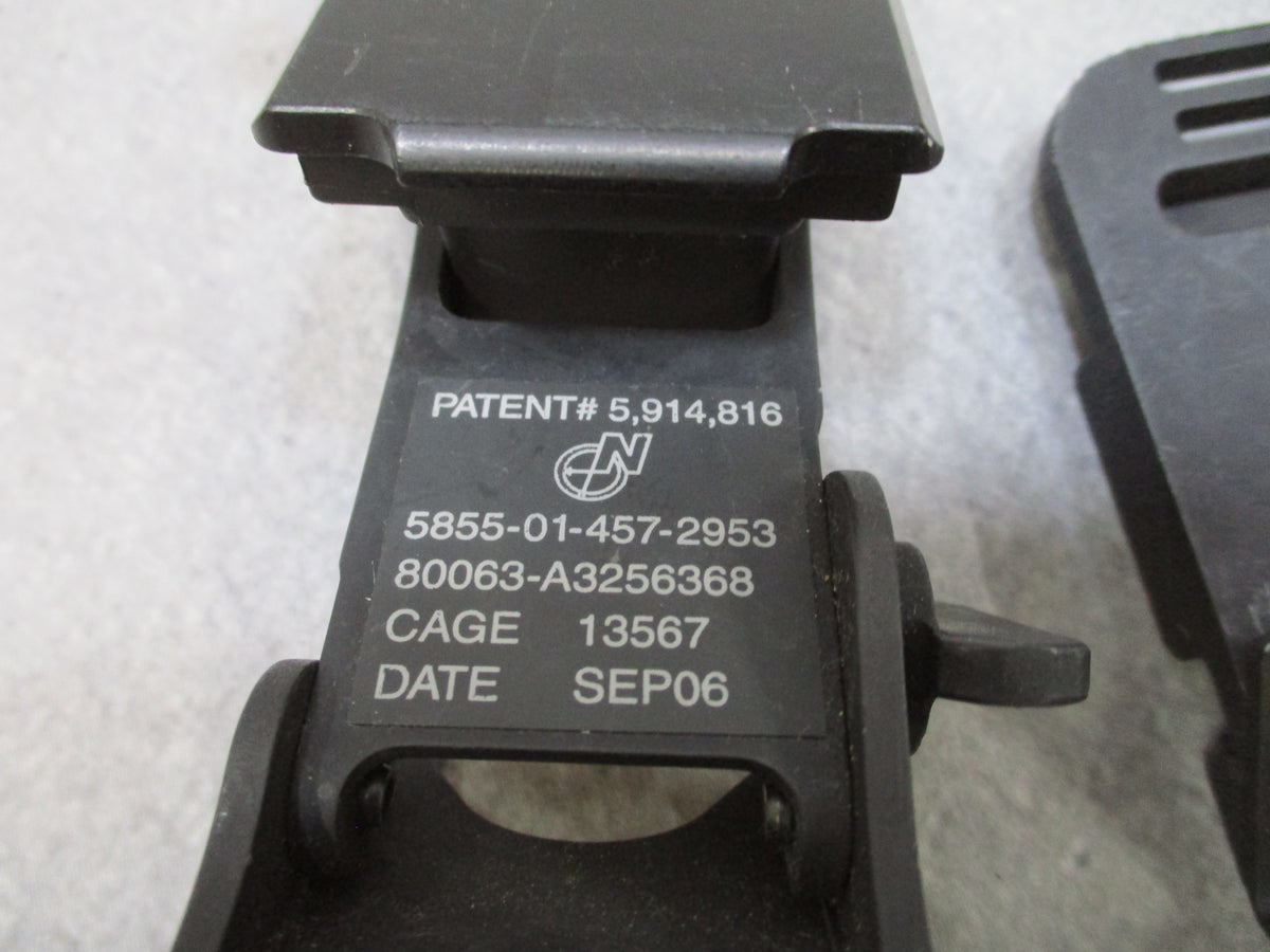 Norotos Rhino NVG Helmet Mount with 1-Hole ACH Base Plate Black USGI A3256368