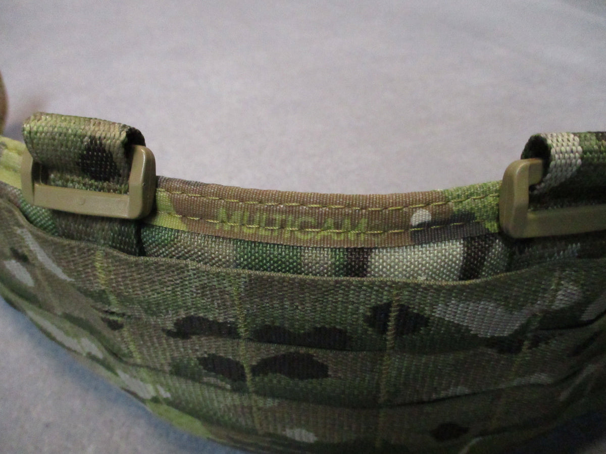 High Speed Gear Sure-Grip padded battle belt in Small MultiCam with MOLLE webbing and USA outer belt