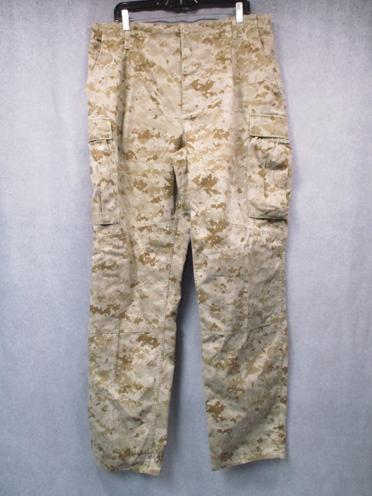USMC Desert MARPAT MCCUU Combat Trousers Approx 36W Crotch Repair Used