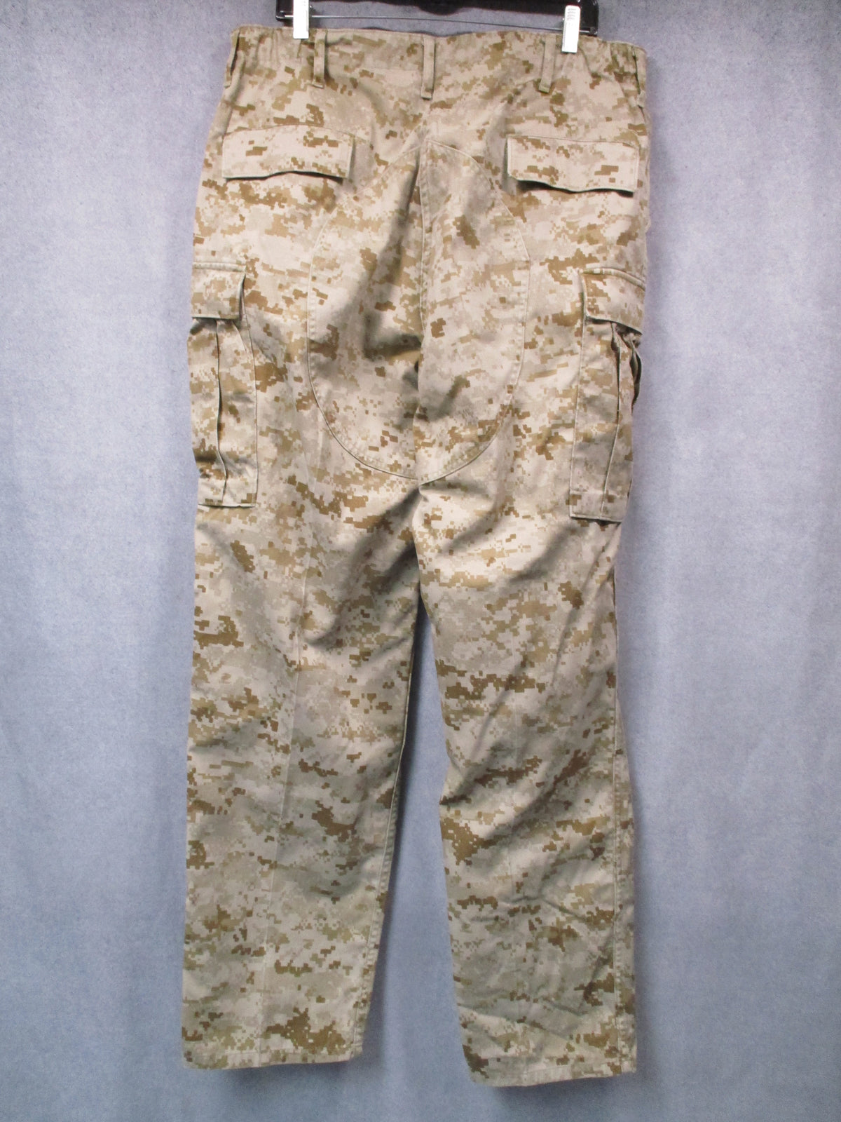 USMC Desert MARPAT MCCUU Combat Trousers Approx 36W Crotch Repair Used