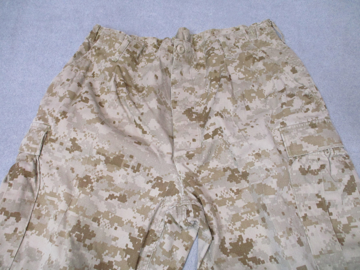 USMC Desert MARPAT MCCUU Combat Trousers Approx 36W Crotch Repair Used